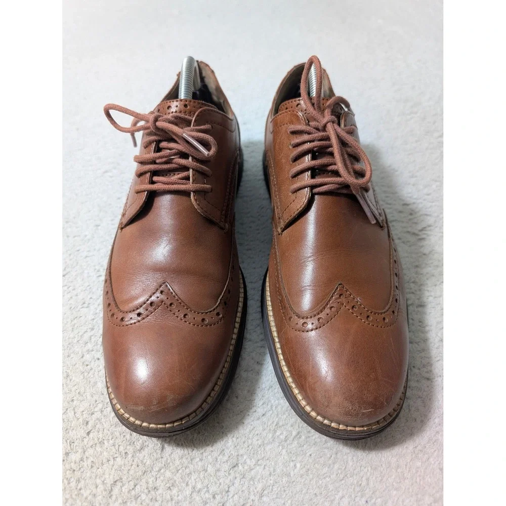 Cole Haan OriginalGrand Oxfords Mens 9.5‎ Brown Leather Wingtip C26472